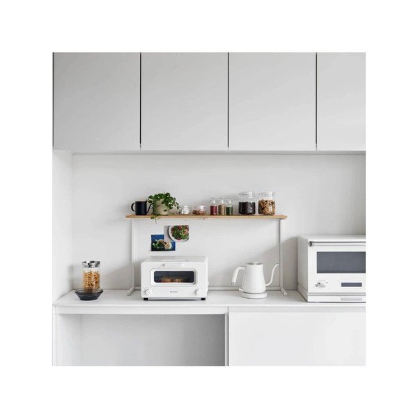 Bílá/v přírodní barvě dřevěná přídavná polička 28,5x8,5 cm Tower – YAMAZAKI-image-4