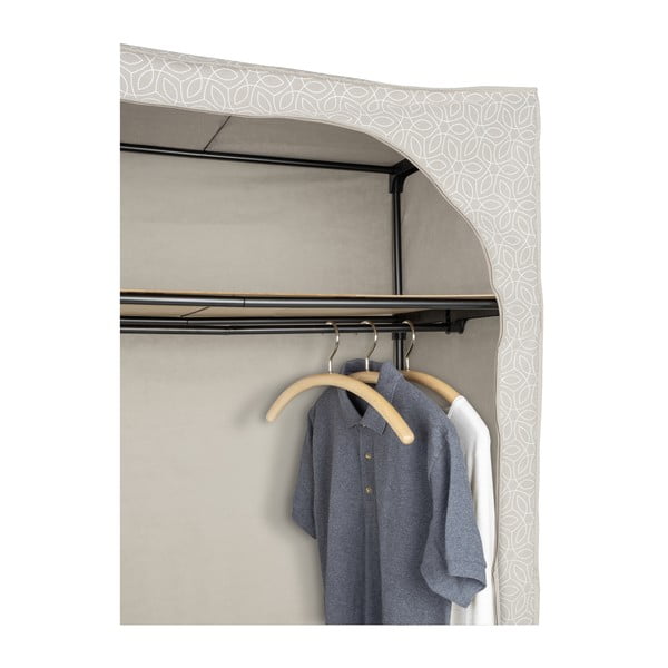 Béžová látková šatní skříň 90x160 cm Balance – Wenko-image-1