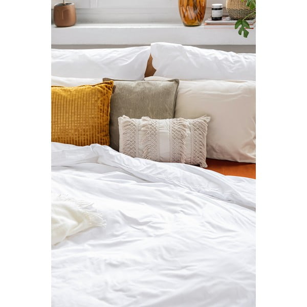 Bílé bavlněné povlečení na dvoulůžko Bonami Selection, 200 x 200 cm-image-3