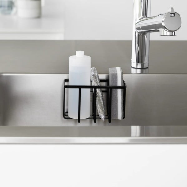 Černý kovový stojan na mycí prostředky bez vrtání Film Hook – YAMAZAKI-image-2