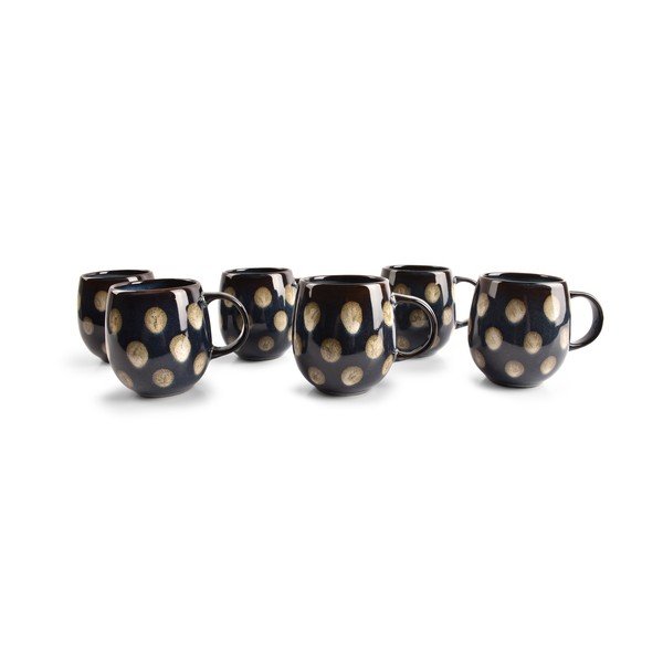 Modrý kameninový hrnek 430 ml Muggies – Salt&Pepper-image-3