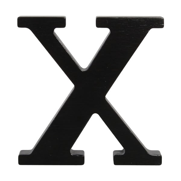 Černé dřevěné písmeno Typoland X