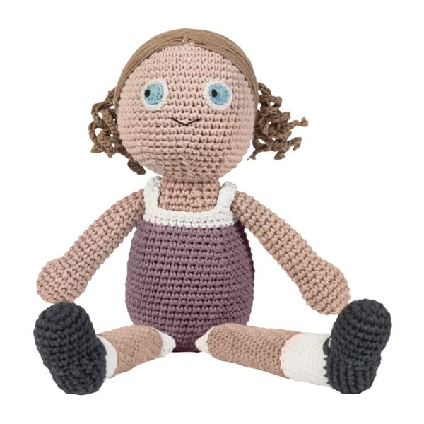 Pletená dětská hračka Sebra Crochet Doll Daisy