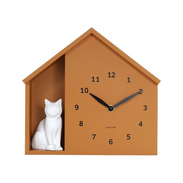 Nástěnné hodiny Sitting Cat – Karlsson