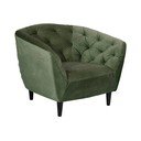 Zelené sametové křeslo Actona Ria