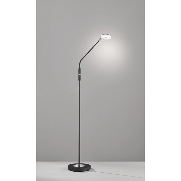 Černá LED stmívatelná stojací lampa (výška 150 cm) Dent – Fischer & Honsel-image-1