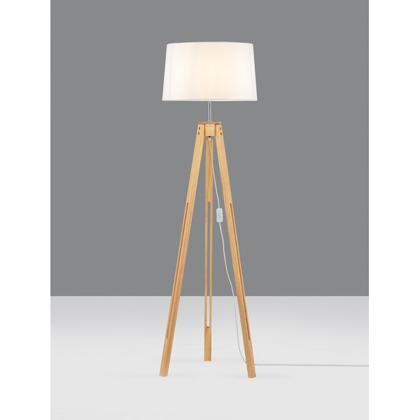 Bílá/v přírodní barvě stojací lampa (výška 145 cm) Leroy – Nova Luce-image-4