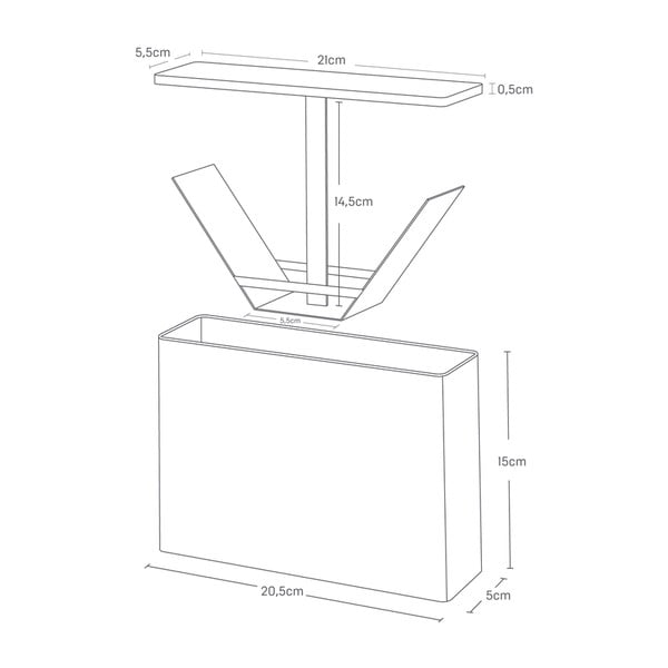 Kovový kuchyňský organizér Tosca – YAMAZAKI-image-4
