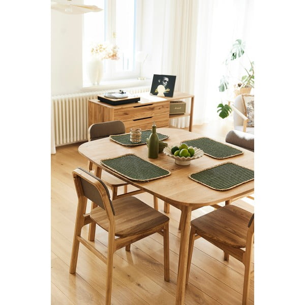 Jídelní stůl z dubového dřeva v přírodní barvě 90x120 cm Twig – The Beds-image-1