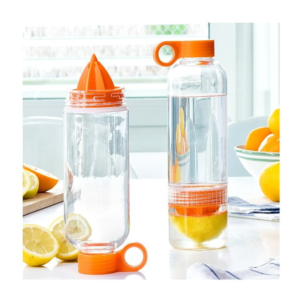Multifunkční cestovní lahev s odšťavňovačem citrusů InnovaGoods Sensation, 550 ml