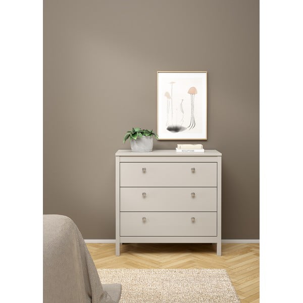 Šedobéžová komoda 82x80x38 cm Madrid – Tvilum-image-1