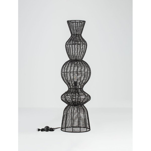 Matně černá provazová stojací lampa (výška 136 cm) Breena – Nova Luce-image-3
