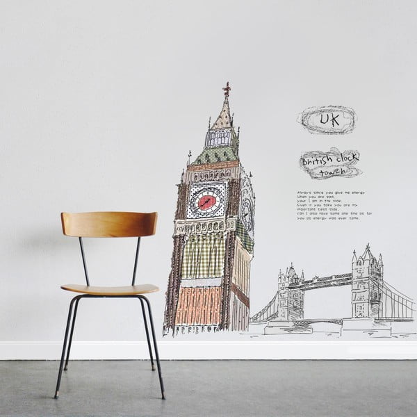 Samolepka na stěnu Londýn a Big Ben, 60x90 cm