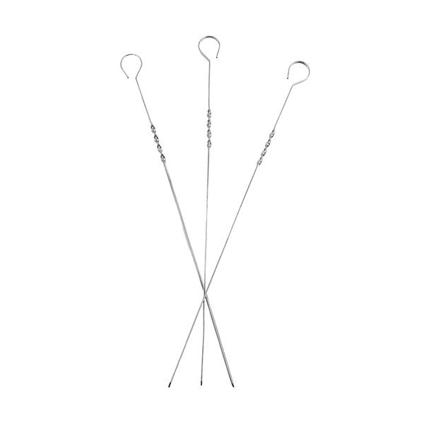Grilovací jehly v sadě 10 ks z nerezové oceli – Orion