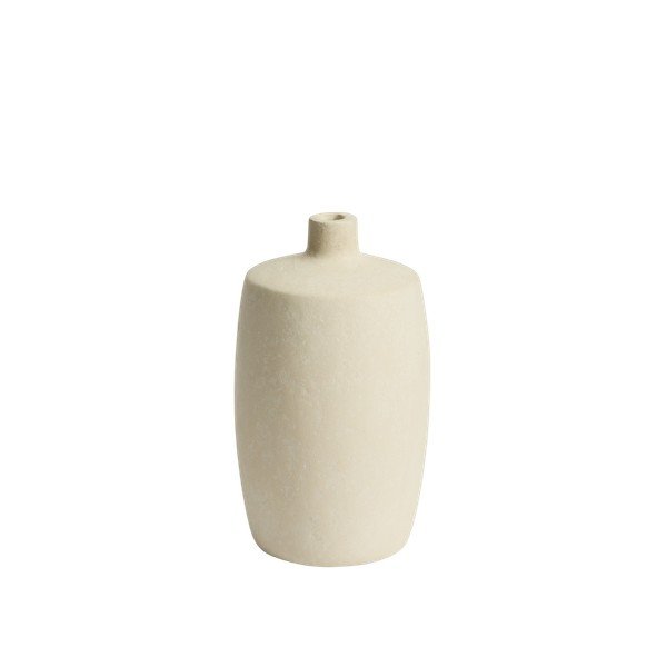 Krémová váza z papírmaše (výška 26 cm) Mireni – Kave Home