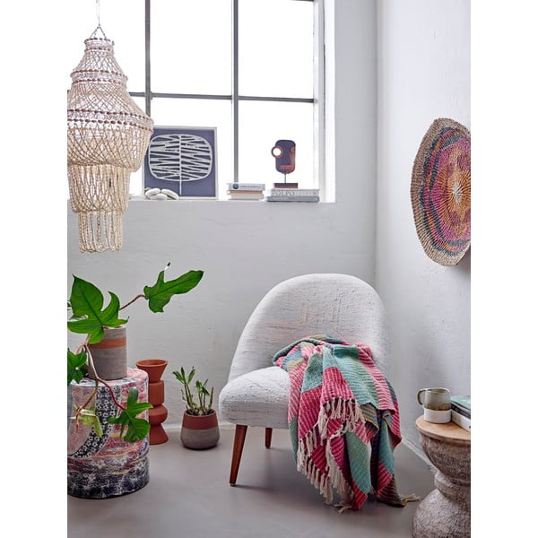 Deka z recyklované bavlny 130x160 cm Isnel - Bloomingville-image-1