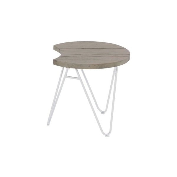 Zahradní stolek z teakového dřeva Hartman Sophie Half Moon, ø 50 cm