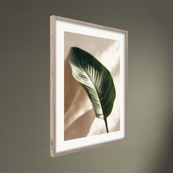 Tištěný obraz s rámem 50x70 cm Strelizia Leaf – Styler-image-3