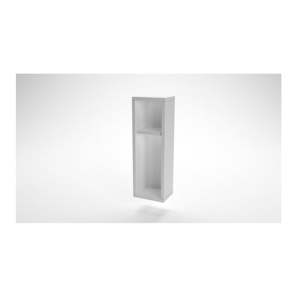 Bílá nástěnná police / noční stolek Turra