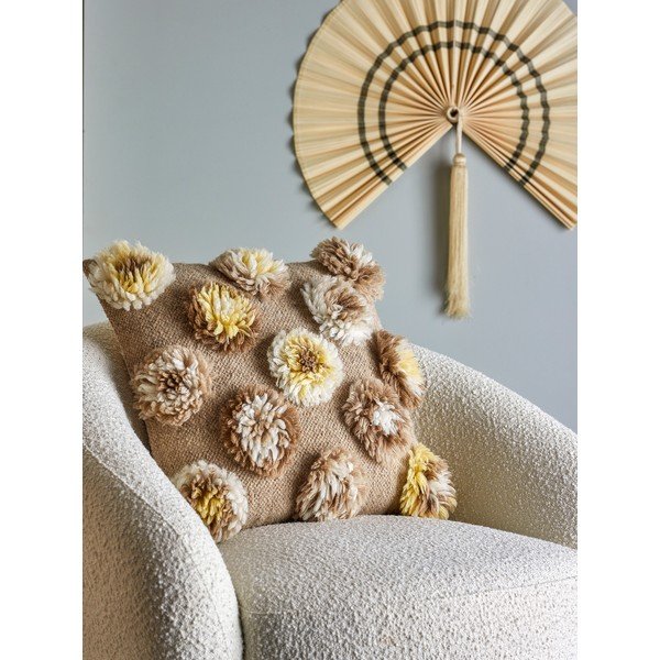 Dekorační polštář s příměsí vlny 50x50 cm Somma – Bloomingville-image-1