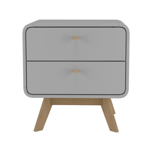 Šedý noční stolek Cassie - Støraa-image-1