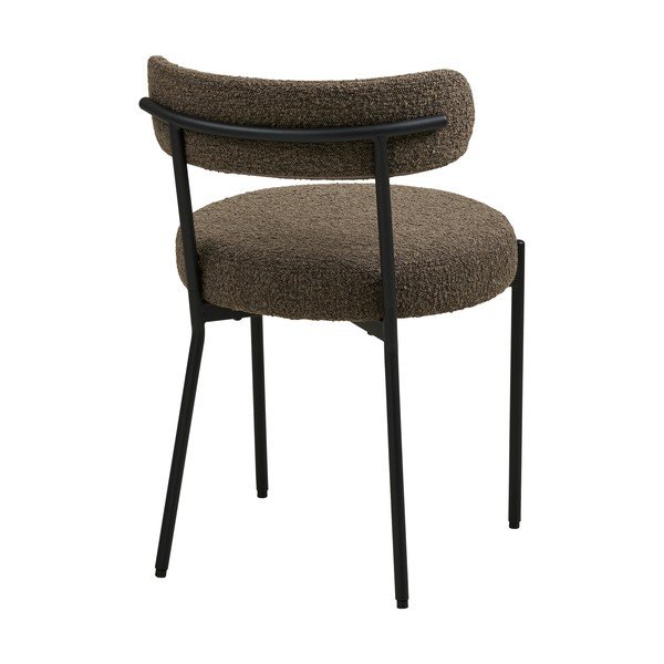 Hnědá čalouněná jídelní židle Badalona – House Nordic-image-4