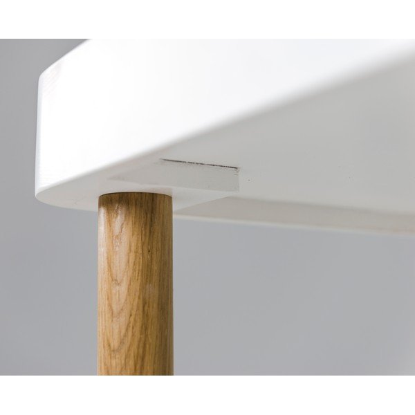 Bílý servírovací vozík na kolečkách Tenzo Wagon Oak-image-4