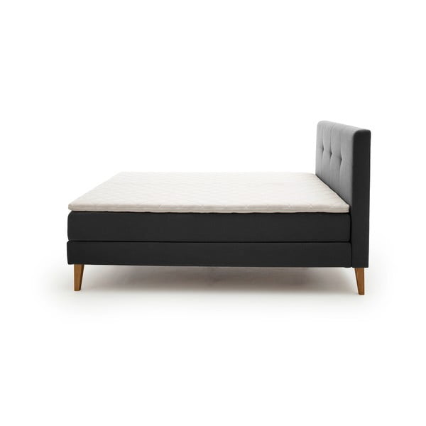 Antracitová boxspring postel 180x200 cm Stockholm – Meise Möbel-image-4