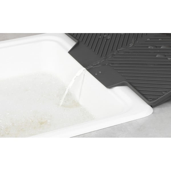 Tmavě šedý odkapávač Wenko Neli, 20 x 40 cm-image-2