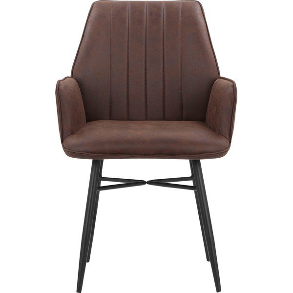 Hnědá čalouněná jídelní křesla v sadě 2 ks Anzo – Støraa-image-2