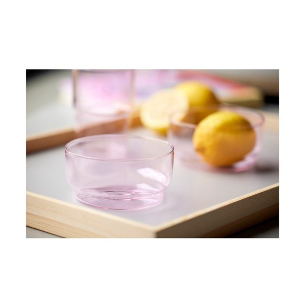Růžové skleněné misky v sadě 2 ks 500 ml Torino – Lyngby Glas-image-4