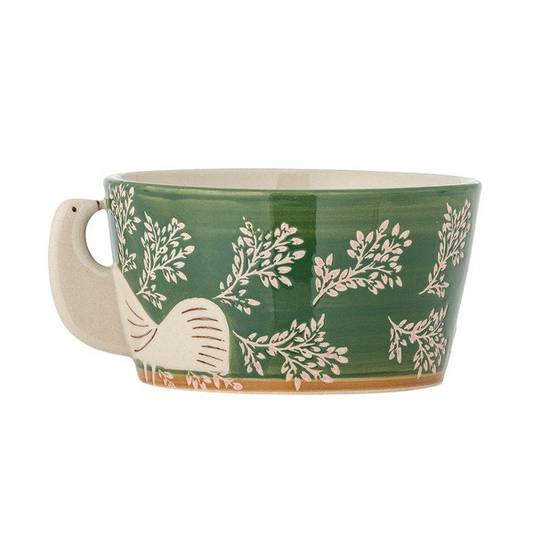 Zelená polévková miska z kameniny 460 ml Hezha – Bloomingville