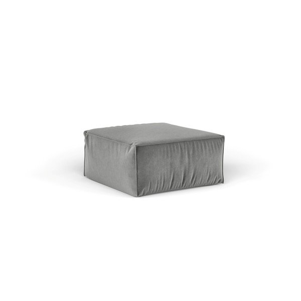 Šedý puf Cosmopolitan Design Florida, 65 x 65 cm