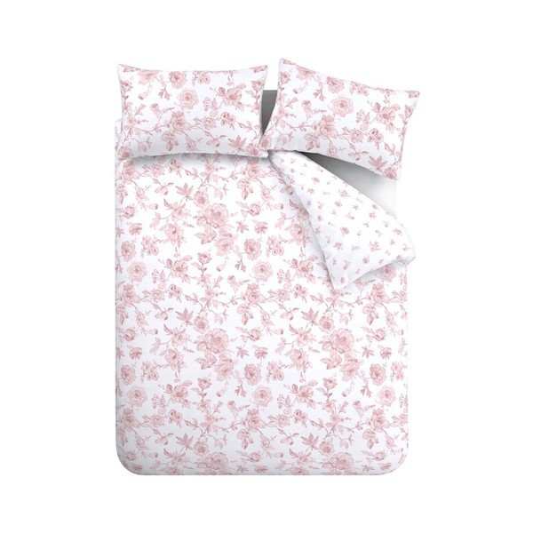 Růžové povlečení na jednolůžko 135x200 cm Mirabelle – Catherine Lansfield
