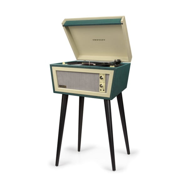 Zelený gramofon na nohách Crosley Sterling Green-image-3