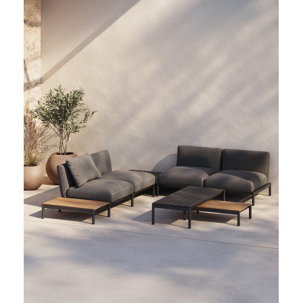 Kovový zahradní konferenční stolek 63x149 cm Sorells – Kave Home-image-1