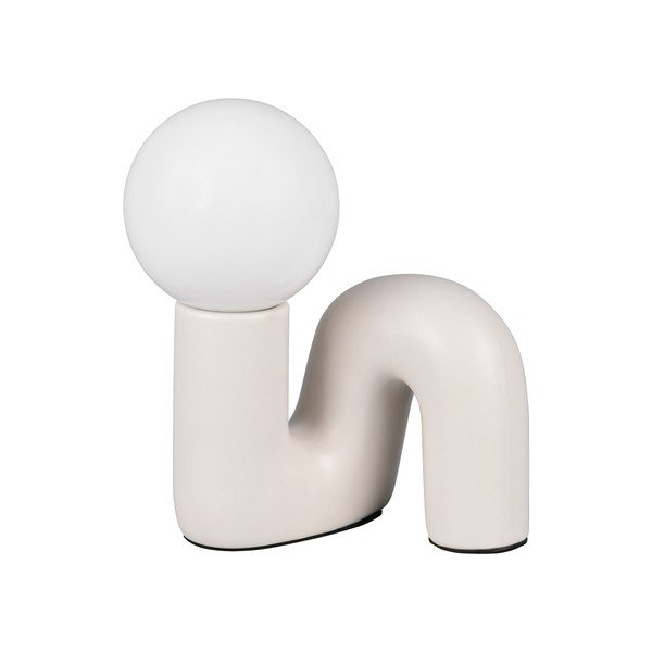 Slonovinová keramická stolní lampa (výška 21,5 cm) Quinn – Reality