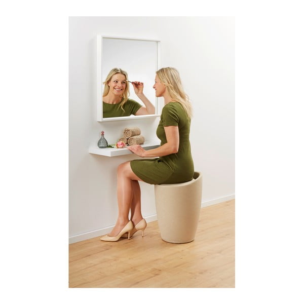 Béžový koš na prádlo a taburetka v jednom Wenko Linen Look-image-3