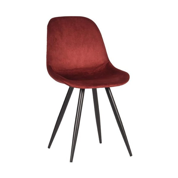 Červené sametové jídelní židle v sadě 2 ks Capri  – LABEL51