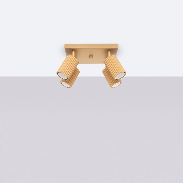 Bodové svítidlo ve zlaté barvě 25x25 cm Gleam – Sollux-image-4