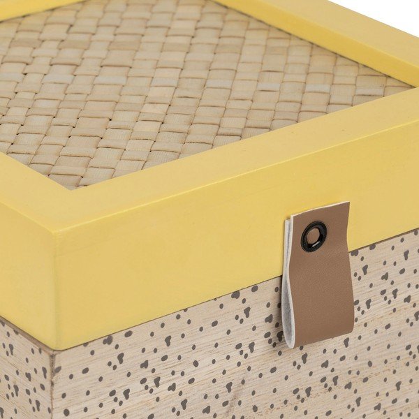 Dekorativní slaměné úložné boxy s víkem v sadě 2 ks Beezz – Jardin d'Ulysse-image-1