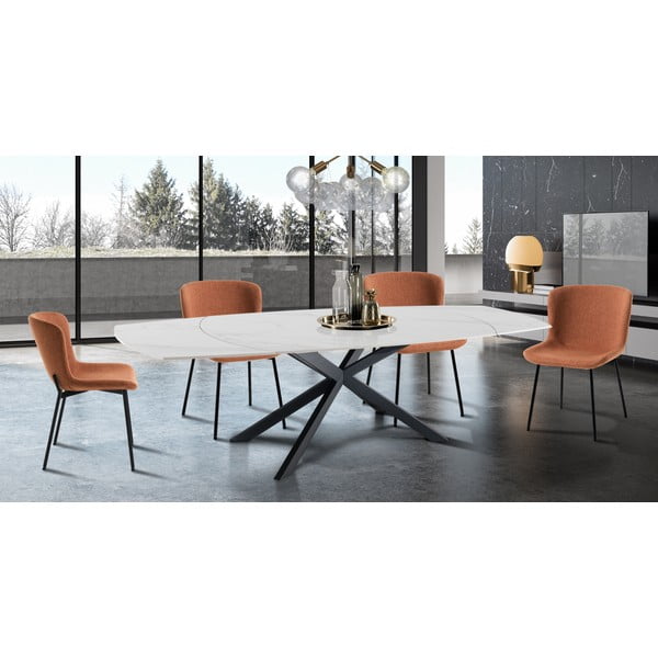 Oranžové jídelní židle v sadě 2 ks Snug – Tomasucci-image-1