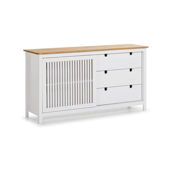 Bílá dřevěná komoda Marckeric Bruna-image-2