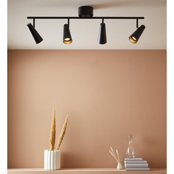 Černé stropní světlo Markslöjd Crest, šířka 93,5 cm-image-1