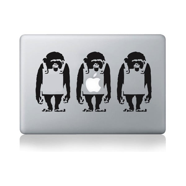 Samolepka na notebook 15" Monkey Line by Banksy