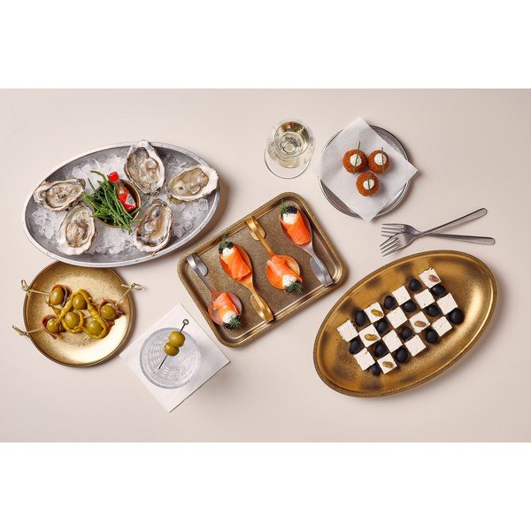 Servírovací tác z nerezové oceli 16x22 cm Serve – BonBistro-image-1