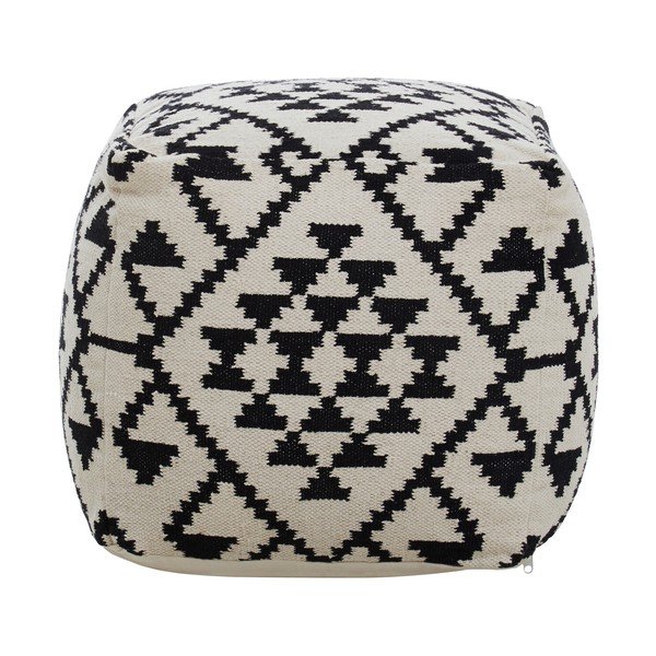Černobílý taburet Cefena – Premier Housewares-image-1
