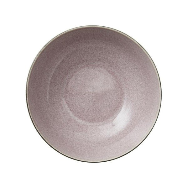 Šedá kameninová salátová mísa s vnitřní glazurou v růžové barvě Bitz Mensa, průměr 30 cm-image-4