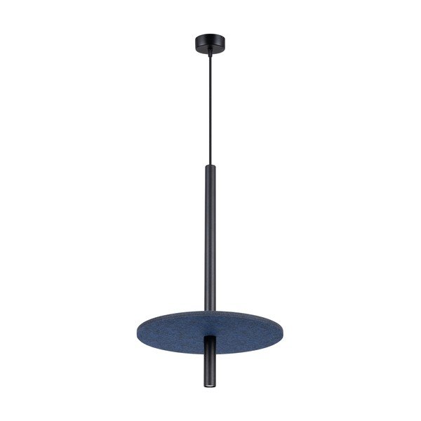 Tmavě modré/béžové kovové závěsné svítidlo ø 30 cm Rilu – Sollux