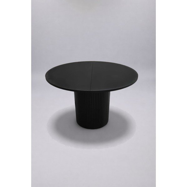 Kulatý rozkládací jídelní stůl s přídavnou deskou v dekoru dubu ø 115 cm Malaga - II. jakost – Bonami Selection-image-3
